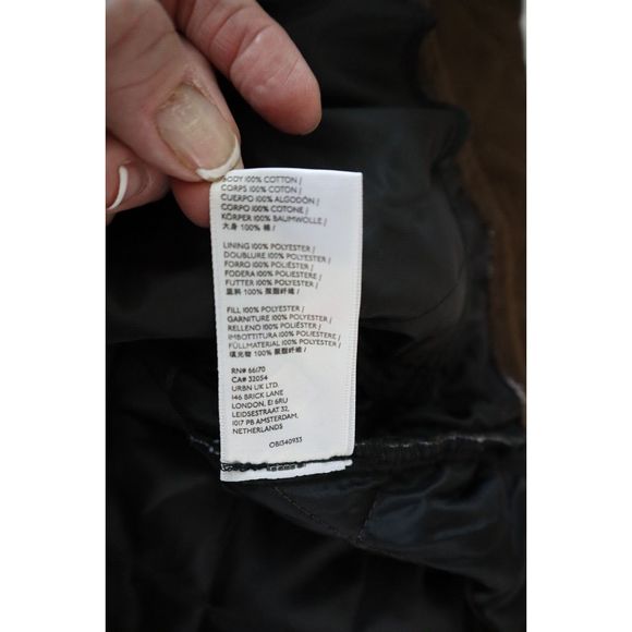 BDG Urban Outfitters OB1340933 Men's Sz XL Brown Quilted Lined Shirt Jacket - Picture 16 of 16